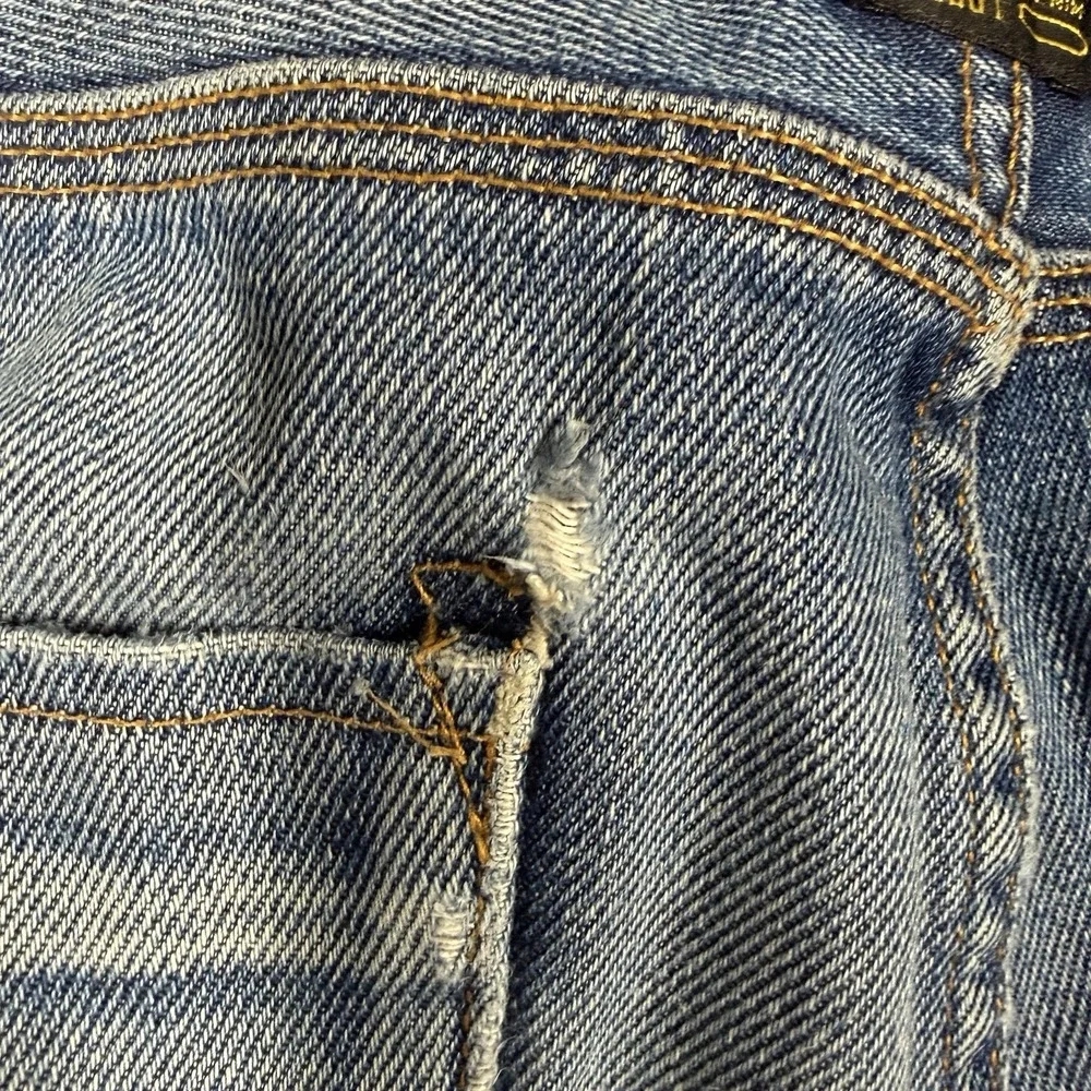 G Star Raw Jeans Mens 33x30 Blue New Radar Tapered Braces Suspender Buttons Hem‎